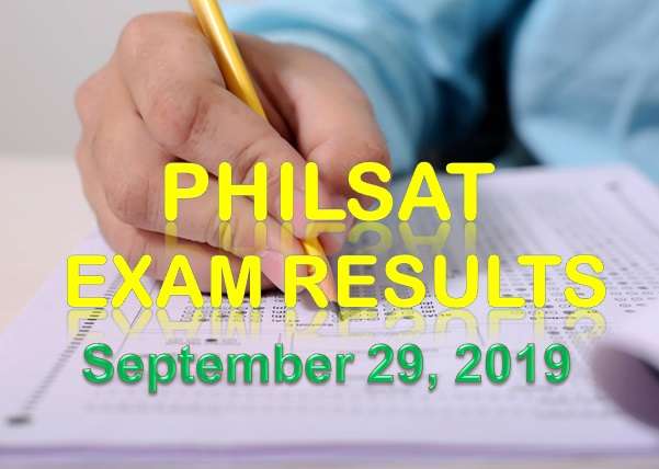 RESULT: September 29, 2019 PhiLSAT List of Passers - Life of Maharlika