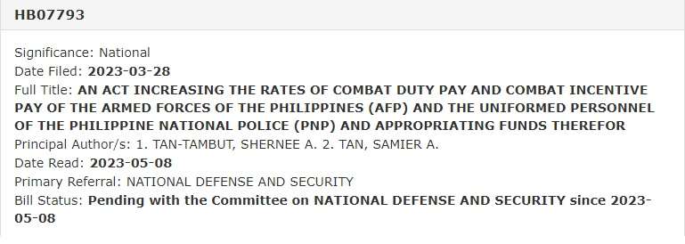 combat duty pay 2023