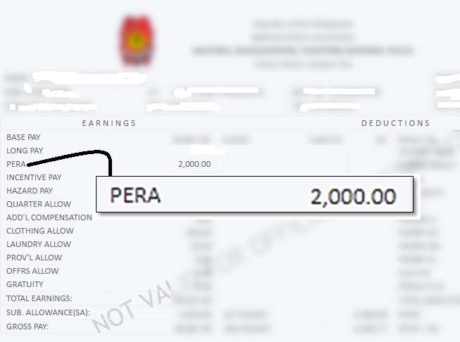 payslip pera