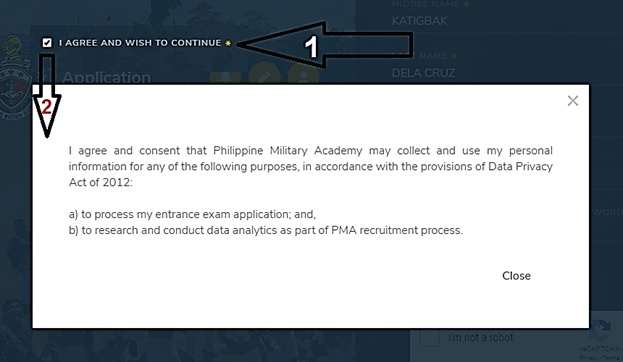 pma online agreement