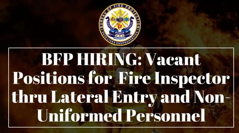 bfp vacant positions 2021