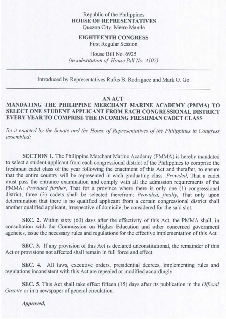 PMMA bill