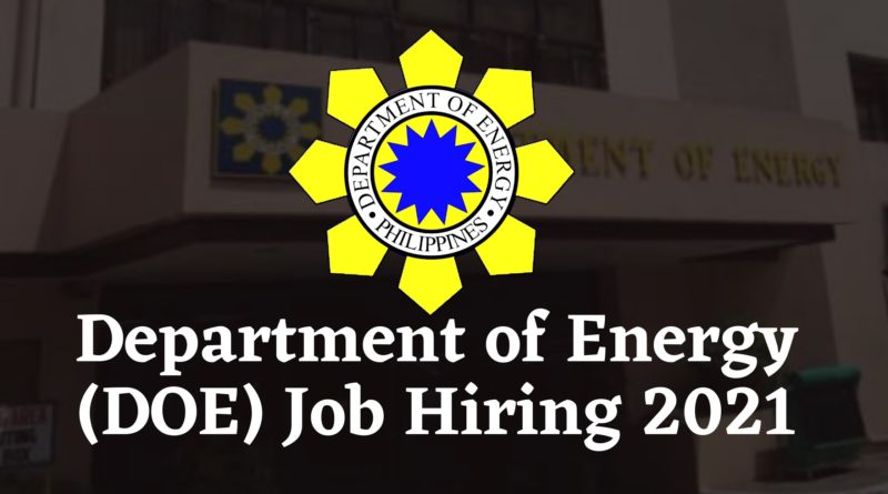 Department of Energy (DOE) 2021