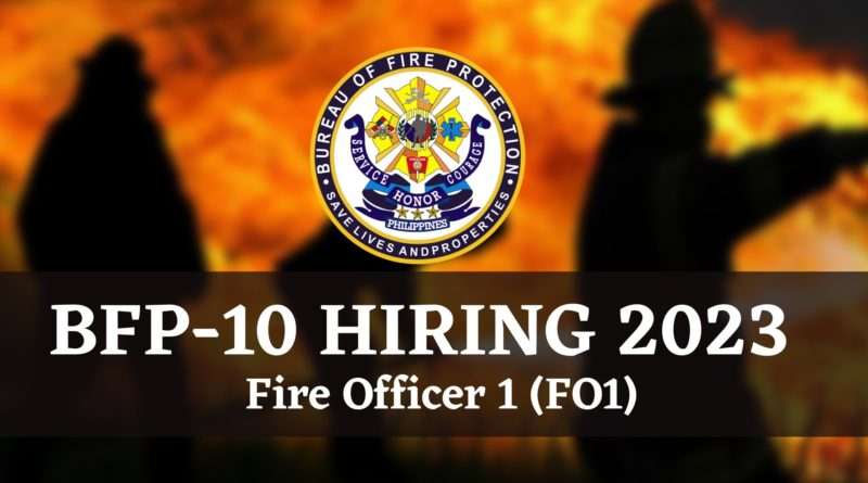 BFP Region 10 Fire Officer 1 2023