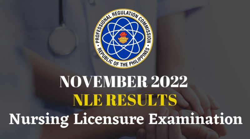 November 2022 Nursing Licensure Exam NLE