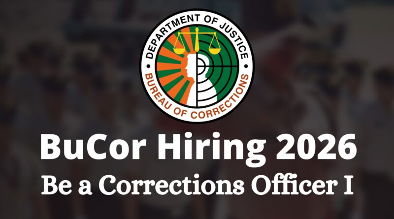 Be A Corrections Officer I 2026