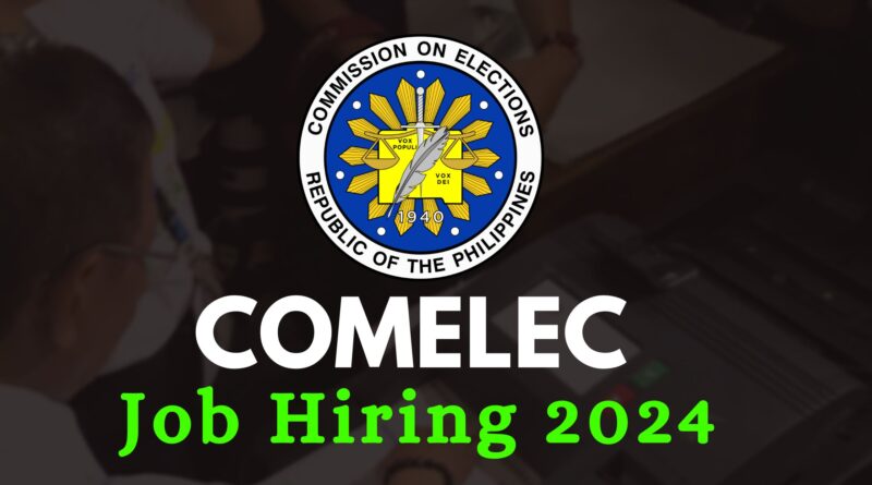 COMELEC 2024 jobs