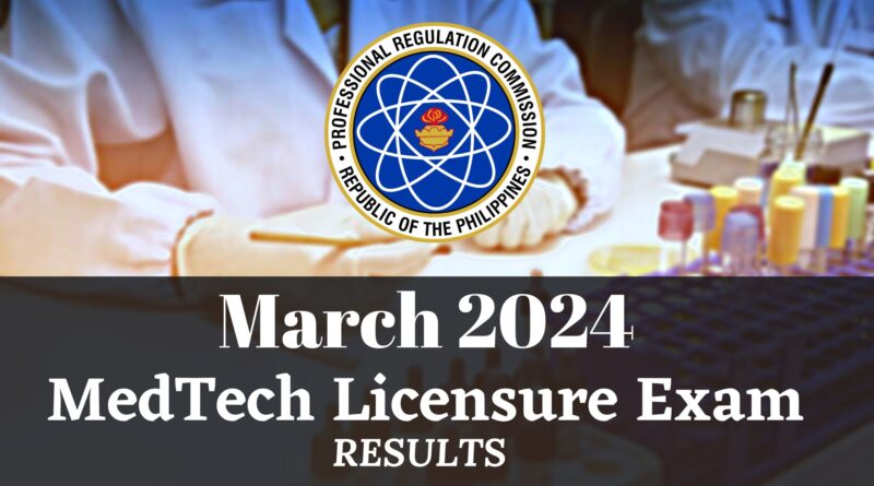 MedTech Licensure Exam March 2024