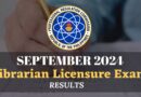 September 2024 Librarian Licensure Exam