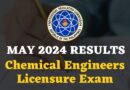 May 2024 Chemical Engineers Results