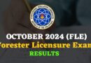 Forester Licensure Exam October 2024