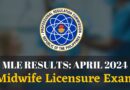 April 2024 MLE Results Midwife Licensure Exam