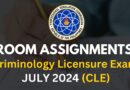 CLE room assignments july 2024