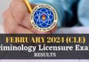 FEBRUARY 2024 CLE RESULTS: CRIMINOLOGY LICENSURE EXAM PASSERS