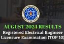 April 2024 Registered Electrical Engineer Licensure Examination (TOP 10)