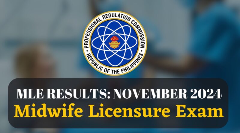 November 2024 MLE Results Midwife Licensure Exam