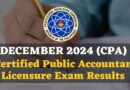 CPA results December 2024 Certified Public Accountant