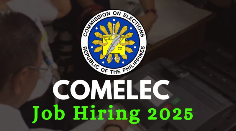 COMELEC 2025 jobs