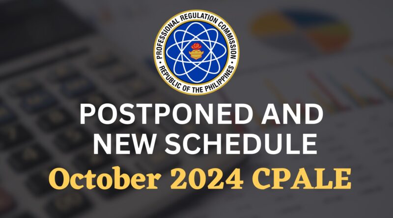 New Schedule October 2024 CPALE