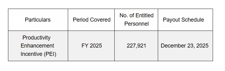 Productivity Enhancement Incentive FY 2025 PEI 2025