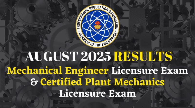 August 2025 Mechanical Engineer Exam Top 10
