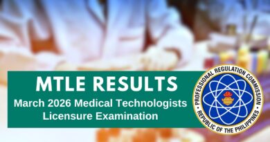 MedTech Licensure Exam Results March 2026