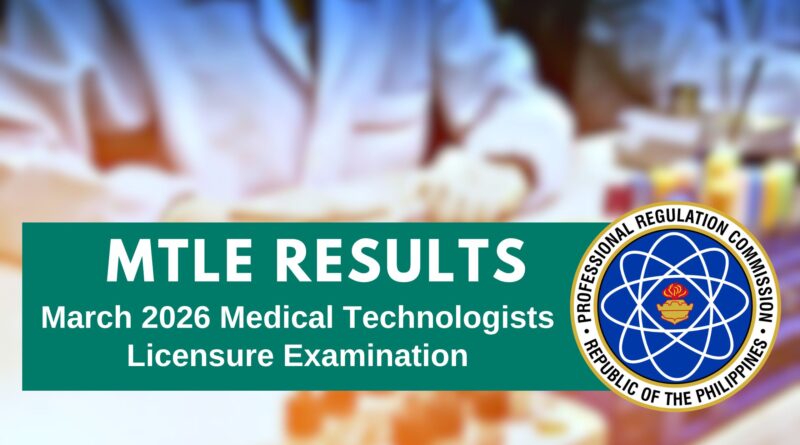 MedTech Licensure Exam Results March 2026
