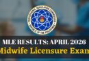 April 2026 MLE Results Midwife Licensure Exam