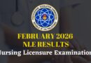 February 2026 Nursing Licensure Exam (NLE) Results by Professional Regulation Commission (PRC), Philippines