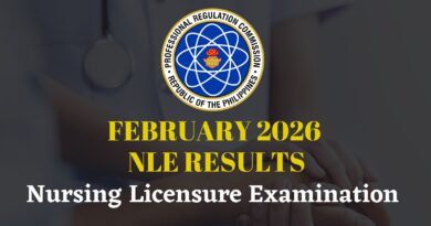 February 2026 Nursing Licensure Exam (NLE) Results by Professional Regulation Commission (PRC), Philippines