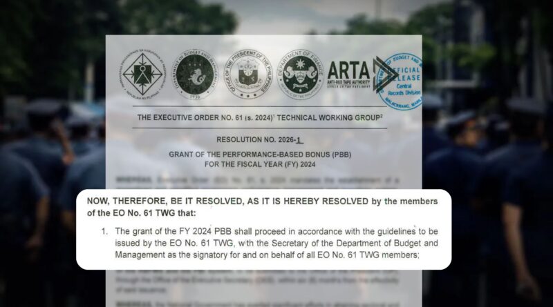 PNP Performance Based Bonus FY 2024